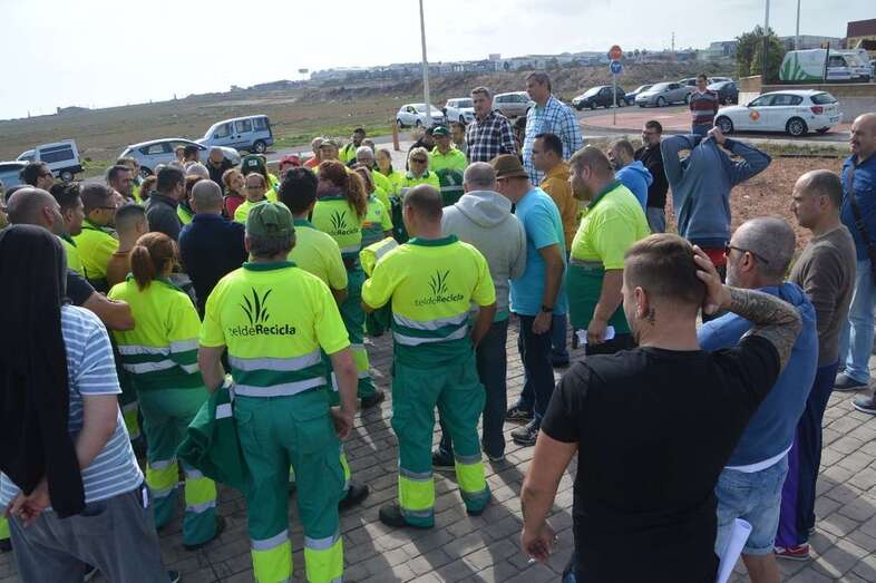 Imagen de archivo de miembros de la plantilla de FCC en Telde (Foto TA)